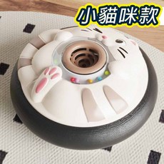 室內卡通懸浮足球 踢踢樂 室內懸浮球 室內足球 碰碰車 聲光玩具 音樂玩具 碰撞玩具 兒童玩具 運動玩具, 足球懸浮球(貓咪), 1個