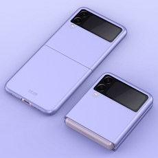 適用於三星Z FLIP 3手機殼Flip3摺疊殼防摔超薄pc白色全包保護套