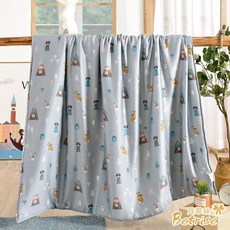 Betrise植萃系列100%奧地利天絲鋪棉涼被/四季被 5X6.5尺一入(獨家加大尺寸), 2小伙伴-藍