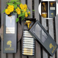 24K골드 카네이션 용돈박스 어버이날 생신 선물, 골드, 1개