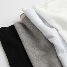 유명한원단 쭈리원단 맨투맨원단 면 3단 헤비 쭈리 다이마루 클래식 4종 반마, 백멜란지(P)