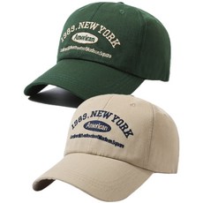 에쉬울프 1989 뉴욕 볼캡 모자 2개세트 남녀공용