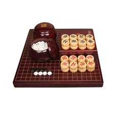 바둑판 세트 고급 장기판 오목판 바둑알, 1. 대나무체스판+바둑알, 1개