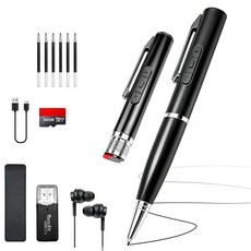 64GB 음성 레코더 펜형 내장 USB OTG 접속 대응 DSP3.0 HD 노이즈 감소 장시간 녹음기 뮤직 플레이어 기능 포함, 상세페이지 참조, 상세페이지 참조