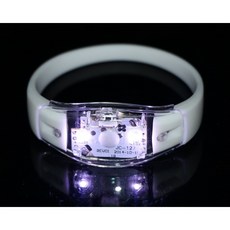 聲控LED發光手環 演唱會夜間安全配件, 1個, 兒童 白色