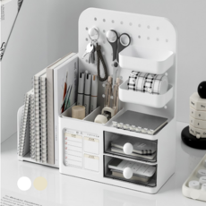 모즈홈 깔끔정리 다용도 책상 정리함, 화이트, 1개