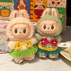달솜이 라부부1 2 3센치 17CM인형 손뜨개 비키니, 그린, 1개