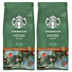 스타벅스 하우스 블렌드 미디엄 로스트 토피넛 분쇄 커피 2개 200g, 200g × 2개