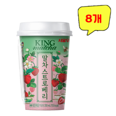 서울우유 말차 스트로베리, 8개, 200ml