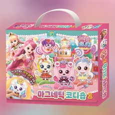 새콤달콤 캐치 티니핑 시즌4 마그네틱 코디숍 2, 인형4개인형옷4장배경판1장, 1개