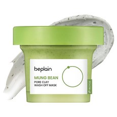 [비건뷰티] 비플레인 녹두 모공 클레이 워시오프 팩 120ml, 1개입, 1개