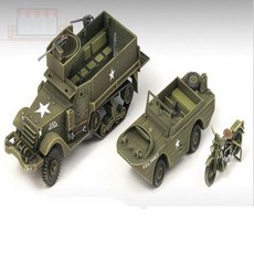 M3 반궤도장갑차 1대72 4분의1톤수륙양용차 트럭피규어