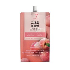 당류 ZERO! 그대로 곤약젤리 복숭아 (소비기한 26.08.11 까지), 20개, 150g