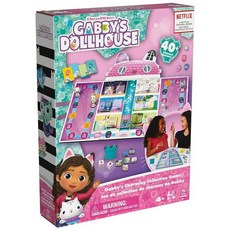 [4] Spin Master Games Gabby's Dollhouse 어린이 및 가족을 위한 매력적인 컬렉션 보드 게임 2-4명의 플레이어 만 4세 이상, Charming Collection