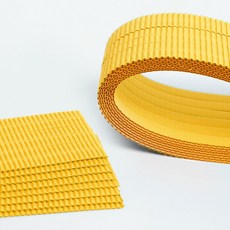 뮤즈 롱롱 띠골판지 컬러 17종 택1 / 길이 50cm 폭 1cm, 1개, 노랑