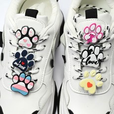 큐티 컬러 개의 발톱 운동화 클립형 악세사리 파츠 6pcs세트