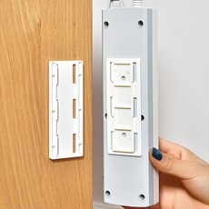 부착 멀티탭 거치대 콘센트 정리 선정리 멀티탭정리함, 1개