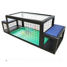 딩밍월드 좌식 축구게임 풋살 드리블 사커 게임기 풋볼, 블랙+블루 쿠션