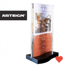 _FF S자 휘어진 POP 스탠드 메뉴판꽂이