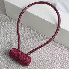 커튼 스트랩 한 쌍 자석 걸이 커튼 버클 끈 북유럽 심플 모던 크리에이티브 큐티 스트랩, 대추색, 4대 8조 세트