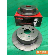 【汽車零件專家】豐田 IS250 IS300H 後輪 煞車盤 剎車盤 剎車碟盤 煞車碟盤 08A63511 BREBBO, 1個