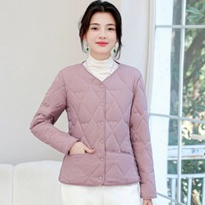 이너패딩 경량 빅사이즈 아우터 실내 보온 여성 숏 점퍼