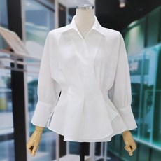 여자 카라 랩블라우스 오피스룩 여성블라우스 리본블라우스 타이 브이넥