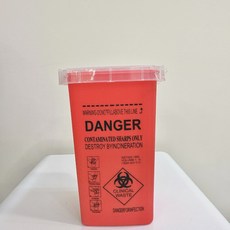 【AURORA快速出貨】針頭收納盒 針頭回收盒 刺青針頭回收桶 紋繡針頭收納 Aurora 霧眉針收納, 紅桶, 1個