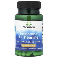 스완슨 선테아닌 L-테아닌 100mg Swanson Suntheanine® L-Theanine 100 mg 60정, 1개