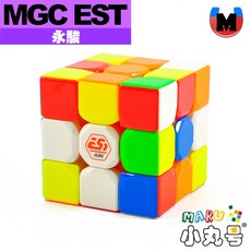 小丸號方塊屋【永駿】MGC EST 磁力三階 楊淳設計 手感輕滑 魔術方塊 魔方, 1個, MGC EST三階