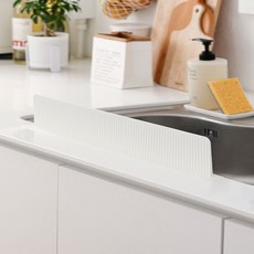 <키키네> 강한 흡착력 실리콘 싱크대 워터펜스 물막이 물받이 물튀김 방지 씽크대 워터팬스 물튐 설거지 와이드 대형 점보 그란데, 핑크