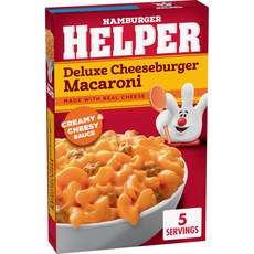 햄버거 헬퍼 파스타 디럭스 치즈버거 마카로니 156그램 햄버거 헬퍼 파스타 디럭스 치즈버거 마카로니 156그램, 155g, 1개