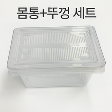 레파즈 투명 크레스티드게코 사육장(중) 적재형 파충류 사육장, 세트, 1개