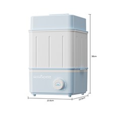 【醫療品質/隔日到貨】奶瓶消毒鍋 輔食鍋 110v 奶瓶烘乾 溫奶器 三合一暖奶 消毒 烘乾 熱食 蒸汽消毒 暖奶器, E05高溫霧化蒸汽99.9%殺菌快速烘乾