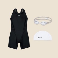 OUFF 오유프 키즈 초등 여아 수영복 수경 수모 3종 세트 생존수영 키트