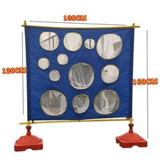 물풍선 판 과녁 공 게임 운동장 던지기 축제 운동회 보드, 파란색+대형공 6개+중형공 6개+소형공 12개, 1개