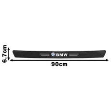 카본 파이버 자동차 스티커 도어 트렁크 보호 스트립 데칼 BMW 호환 M M3 M5 M6 X3 E46 E36 E90 F30 G20 E3, 03 1PCS taiLG 호환ate