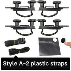 차량 루프 박스 가로바 브라켓 U볼트 클램프 4개, 4개 세트