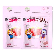 뽀로로 요거트품은 과일이 쿵 딸기 천연 과일칩, 16g, 2개