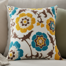 서플라이랩 북유럽 핸드메이드 플라워가든 쇼파쿠션 솜포함, 옵션4. 보헤미아