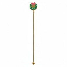 모던하우스 XMAS 메리티파티 스테인레스 머들러 스틱 리스 20cm, gold, 1개
