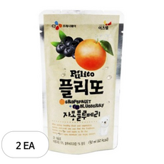 CJ프레시웨이 플리또 자몽블루베리 혼합주스, 5.2L, 2개