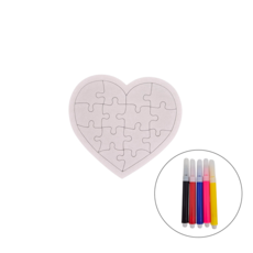 그림 그려 맞추는 DIY 퍼즐 세트 하트