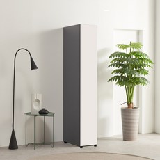 주방수납장 300 틈새 수납장 냉장고 빌트인 원도어 홈카페장 1855, 베이비핑크