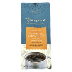 티치노 치커리 허브 커피 미디엄 로스트 민들레 캐러멜 너트 카페인 무함유 284g, TEE83220
