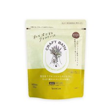 BATHCLIN CRAFT BATH 溫泉潤澤香氛泡澡粉, 1個, 檸檬草(綠袋), 400g