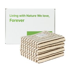 앤에코브 시그니처 대나무 100% 뱀부 수건 4장 선물세트 + 쇼핑백, 1세트, 바닐라 ST 4장