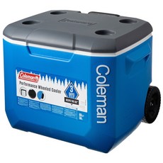 Coleman 拉桿式保冷箱 60QT 56L 保冷3天, 藍色