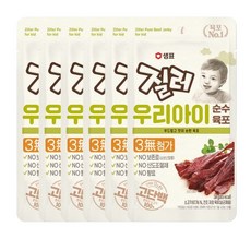 질러 우리아이 순수육포 30g 6개, 소고기맛