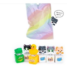 동물 사운드 불빛 딸깍이 1개 LED 딸깍이 열쇠고리 LED 딸깍이 키링 기계식 키보드 테트리스 자판기 피젯 딸깍이, 동물 랜덤 불빛 딸깍이